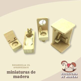 baño mini mueble juguete miniatura